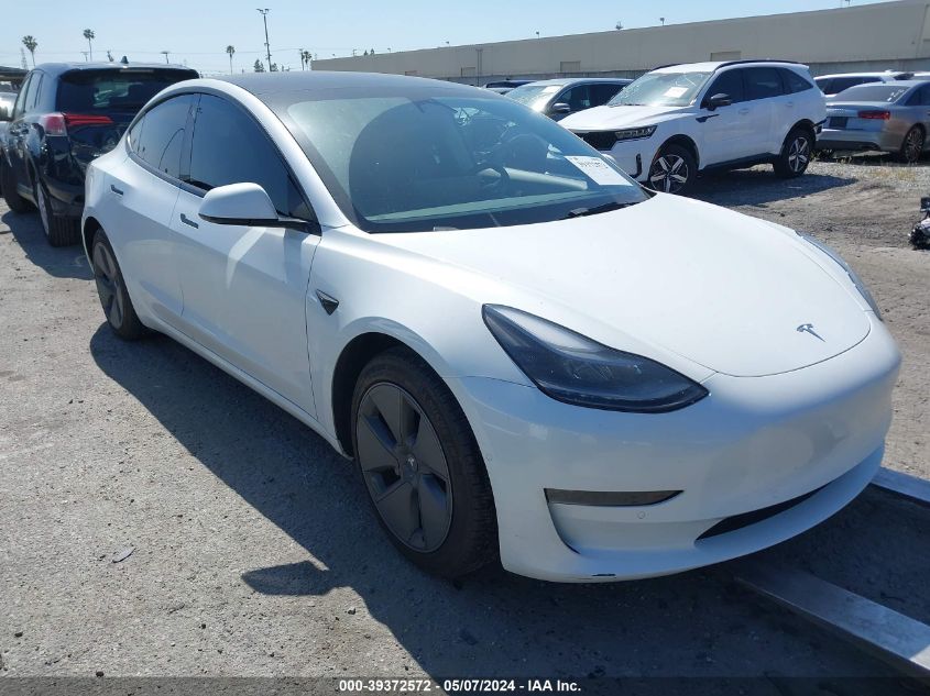 2021 TESLA MODEL 3 STANDARD RANGE PLUS REAR-WHEEL DRIVE