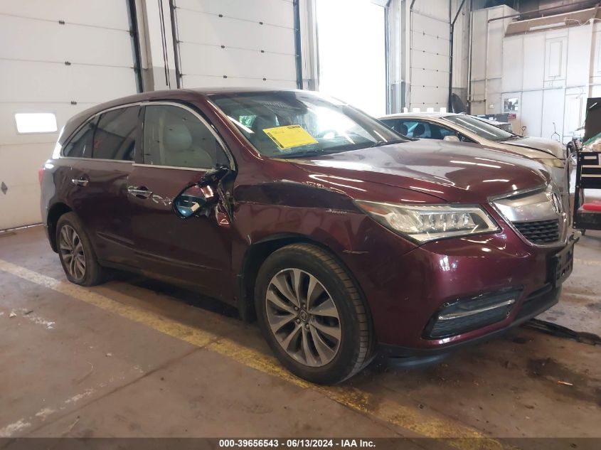 2014 ACURA MDX TECHNOLOGY PKG W/ENTERTAINMENT PKG