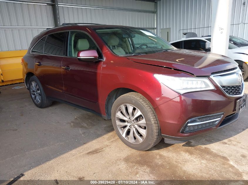 2014 ACURA MDX TECHNOLOGY