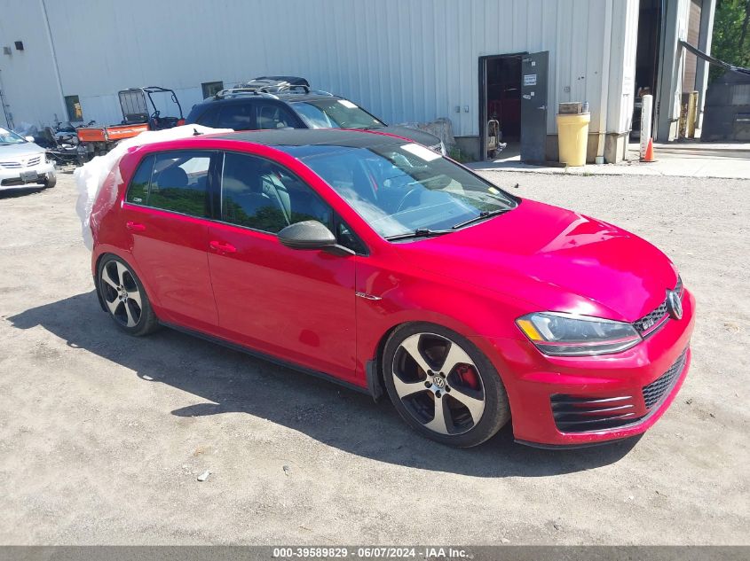 2015 VOLKSWAGEN GOLF GTI 2.0T SE 4-DOOR