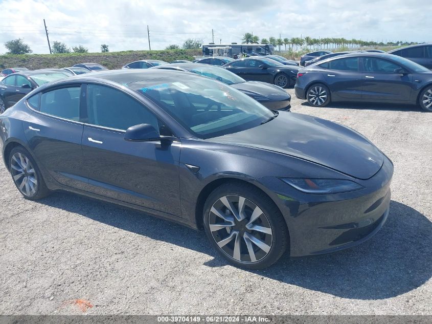 2024 TESLA MODEL 3 REAR-WHEEL DRIVE