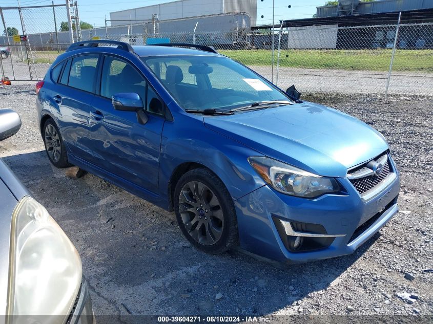 2015 SUBARU IMPREZA 2.0I SPORT PREMIUM