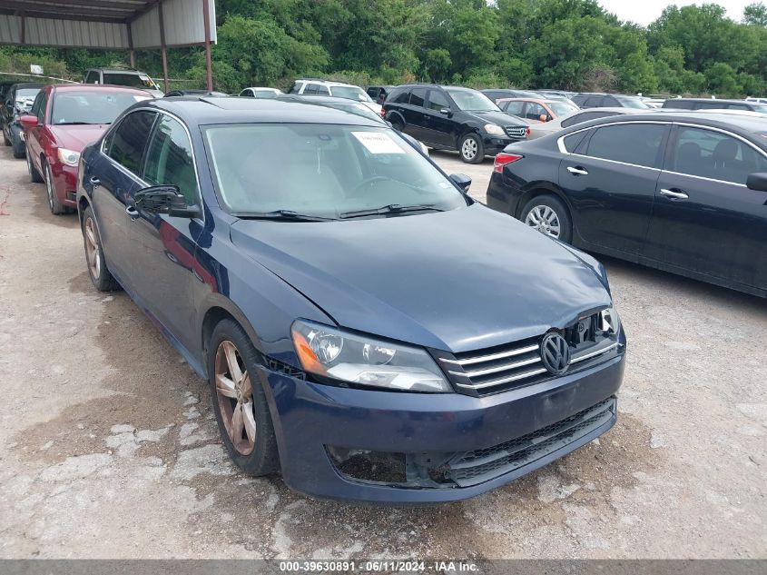 2012 VOLKSWAGEN PASSAT 2.5L SE