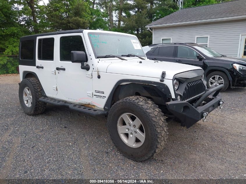 2017 JEEP WRANGLER UNLIMITED SPORT 4X4