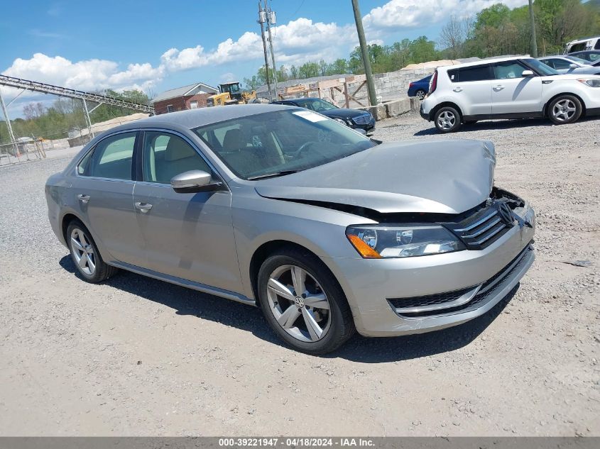 2013 VOLKSWAGEN PASSAT 2.5L SE