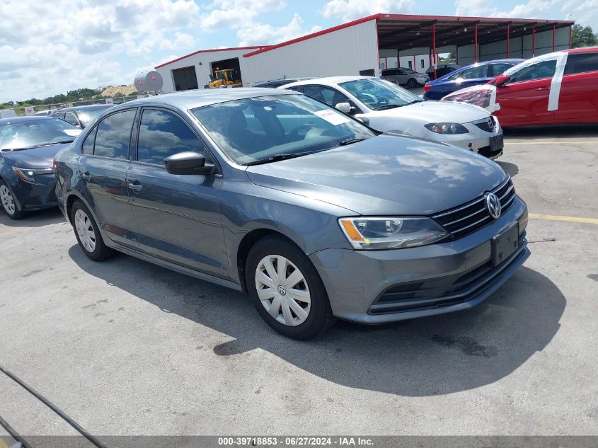 2015 VOLKSWAGEN JETTA 2.0L S