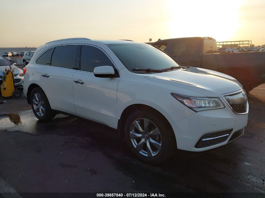 2015 ACURA MDX ADVANCE PKG W/ENTERTAINMENT PKG