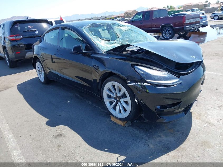 2022 TESLA MODEL 3 REAR-WHEEL DRIVE