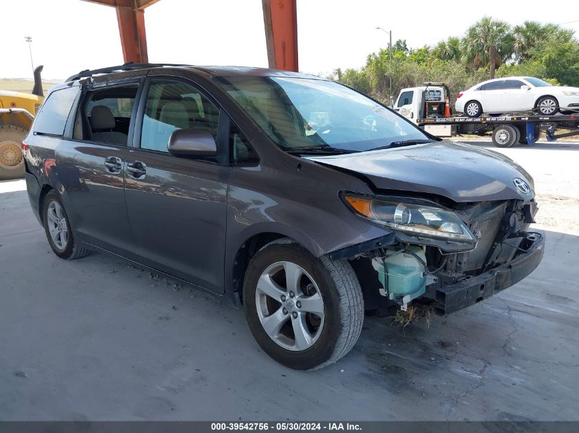 2013 TOYOTA SIENNA LE V6 8 PASSENGER