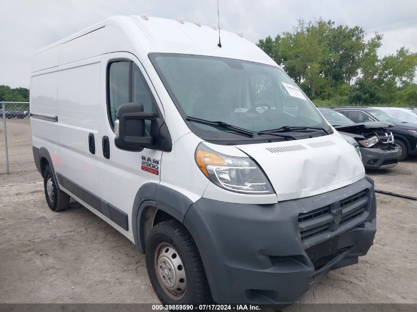 2018 RAM PROMASTER 2500 HIGH ROOF 136 WB