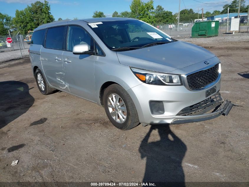 2016 KIA SEDONA LX