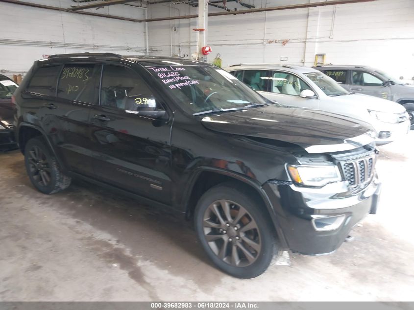 2017 JEEP GRAND CHEROKEE LIMITED 75TH ANNIVERSARY EDITION 4X4