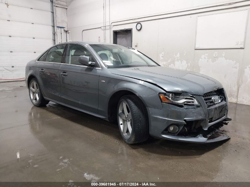 2012 AUDI A4 2.0T PREMIUM