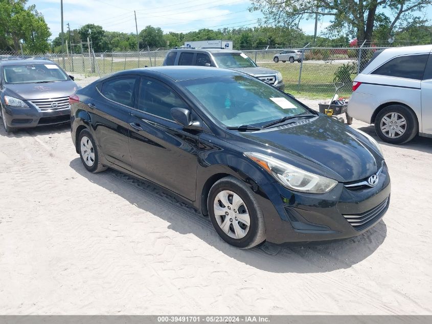 2016 HYUNDAI ELANTRA SE