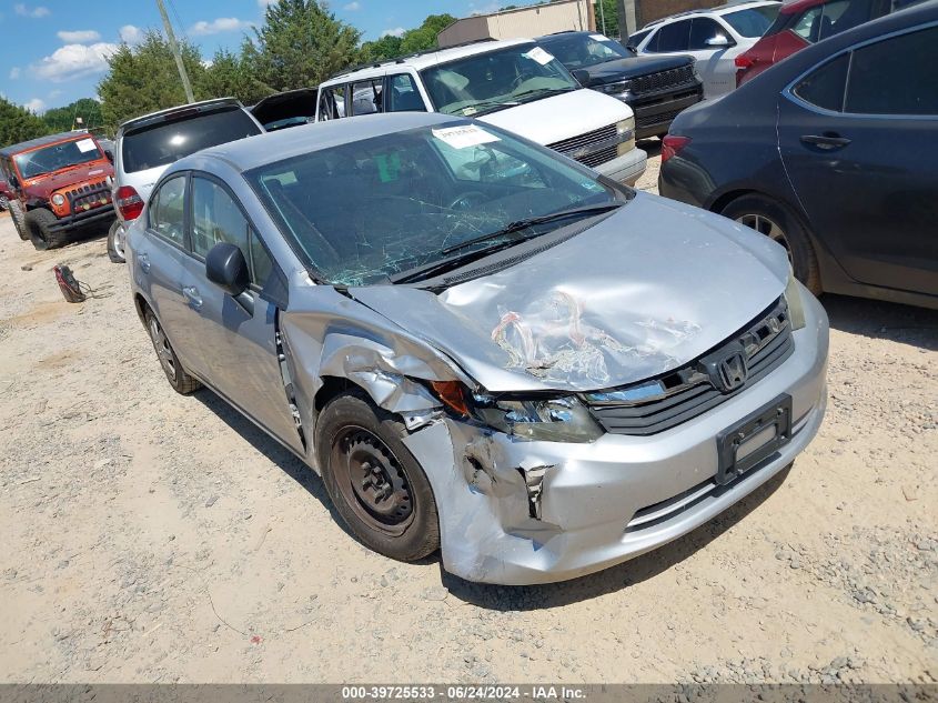 2012 HONDA CIVIC LX