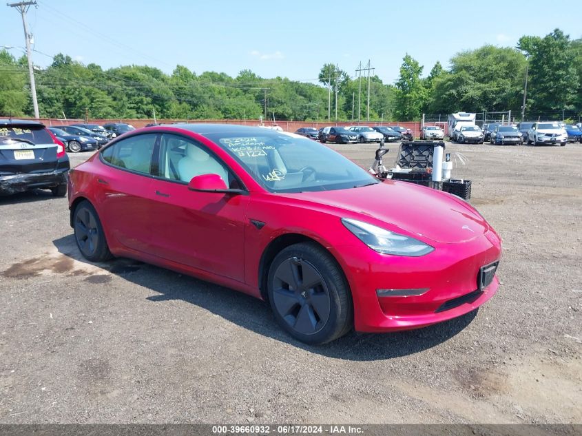 2022 TESLA MODEL 3 LONG RANGE DUAL MOTOR ALL-WHEEL DRIVE