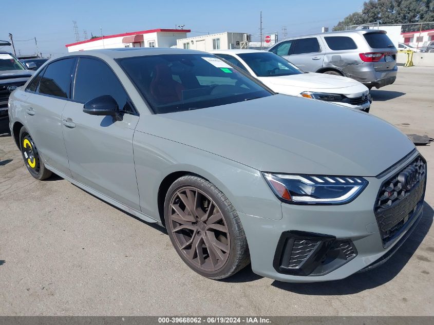 2022 AUDI S4 PREMIUM PLUS TFSI QUATTRO TIPTRONIC