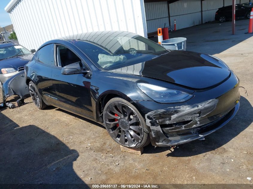 2022 TESLA MODEL 3 PERFORMANCE DUAL MOTOR ALL-WHEEL DRIVE