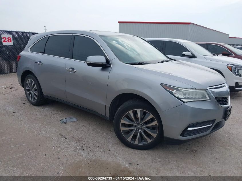 2016 ACURA MDX TECHNOLOGY   ACURAWATCH PLUS PACKAGES/TECHNOLOGY PACKAGE