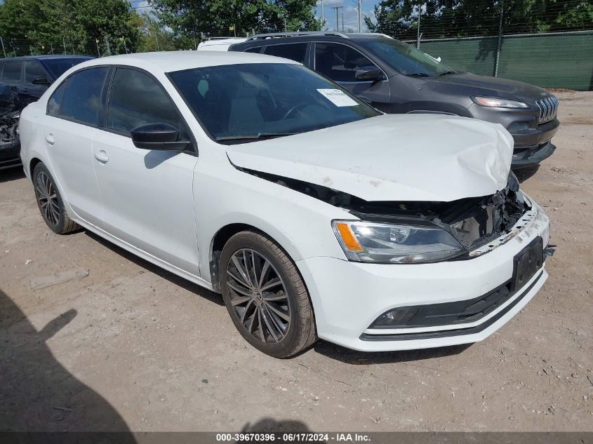 2016 VOLKSWAGEN JETTA 1.8T SPORT