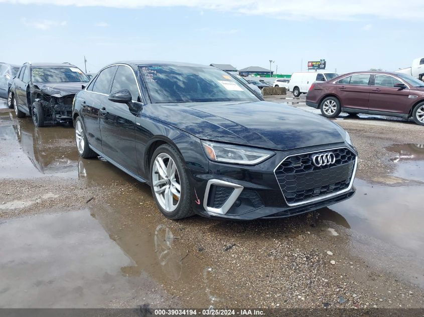 2022 AUDI A4 PREMIUM 45 TFSI S LINE QUATTRO S TRONIC