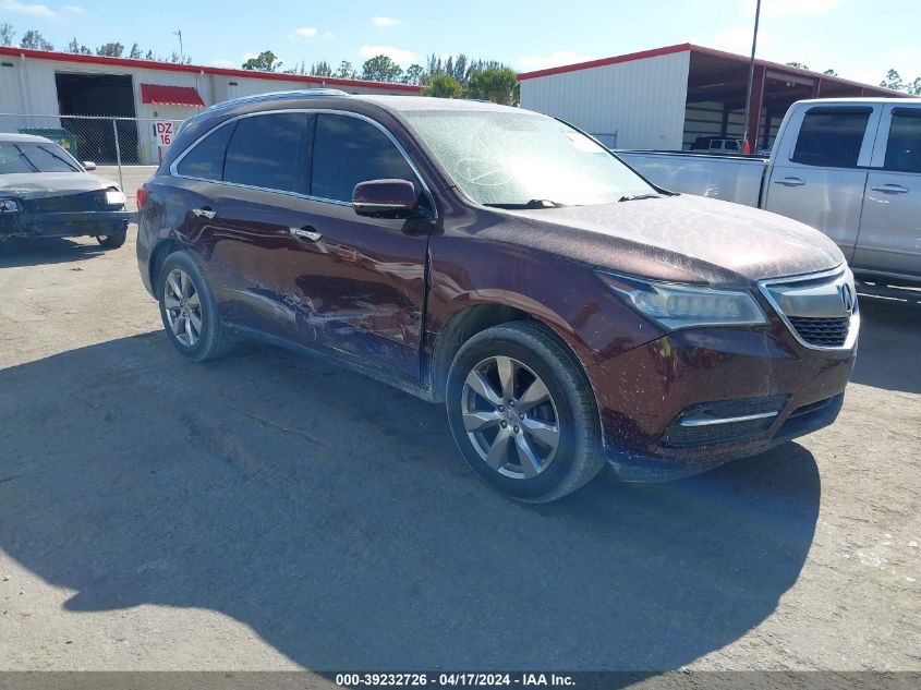 2014 ACURA MDX ADVANCE PKG W/ENTERTAINMENT PKG