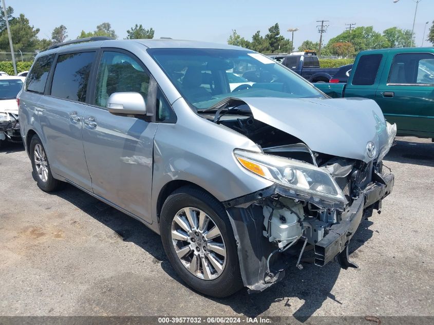 2015 TOYOTA SIENNA LIMITED PREMIUM 7 PASSENGER