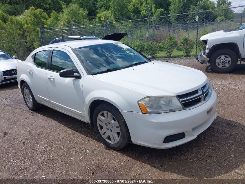 2012 DODGE AVENGER SE