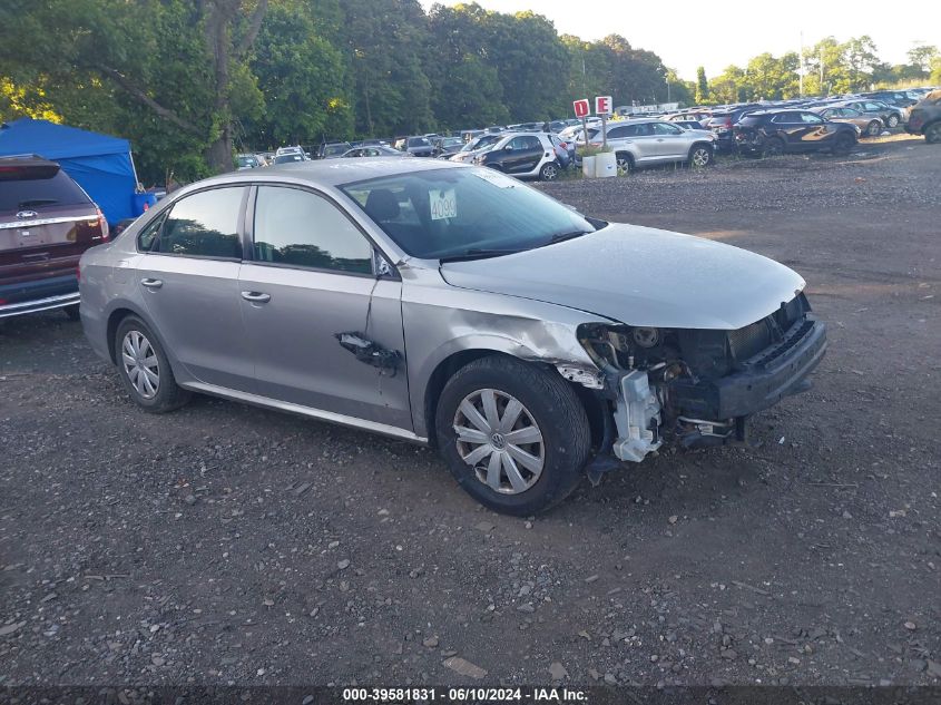 2012 VOLKSWAGEN PASSAT 2.5L S