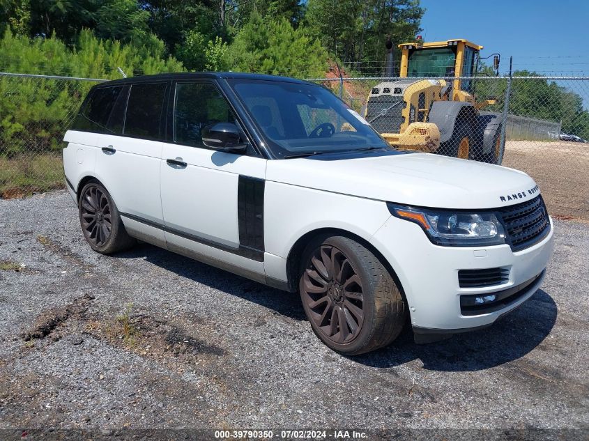 2017 LAND ROVER RANGE ROVER 5.0L V8 SUPERCHARGED