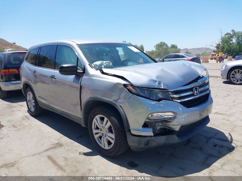 2017 HONDA PILOT LX