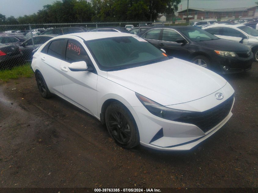 2022 HYUNDAI ELANTRA HYBRID BLUE