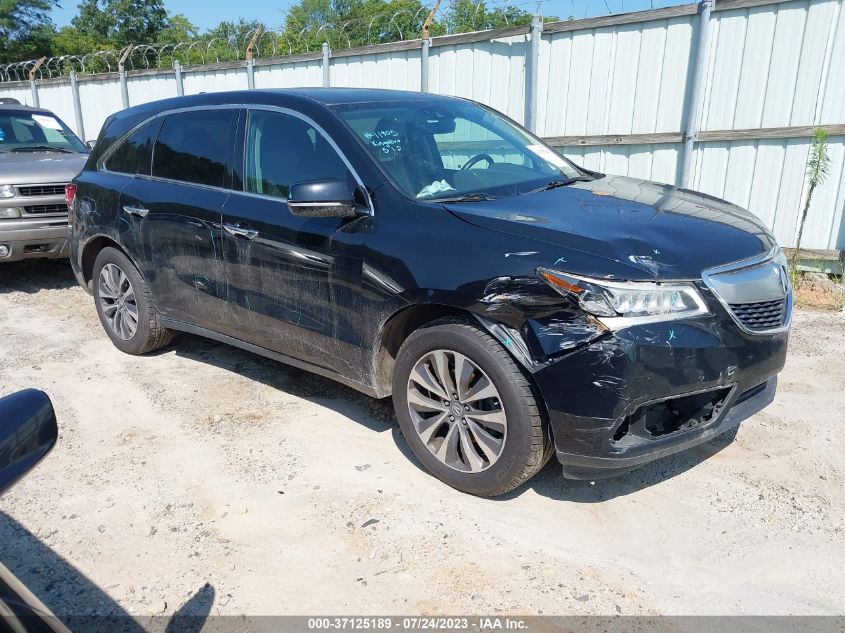 2016 ACURA MDX W/TECH/ACURAWATCH PLUS/W/TECH