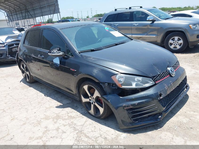 2016 VOLKSWAGEN GOLF GTI S/SE/AUTOBAHN