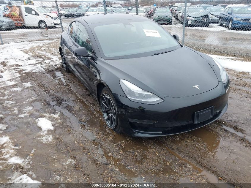 2021 TESLA MODEL 3 STANDARD RANGE PLUS REAR-WHEEL DRIVE