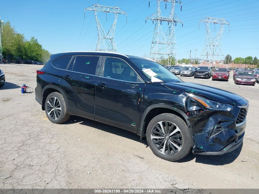 2023 TOYOTA HIGHLANDER HYBRID XLE BRONZE