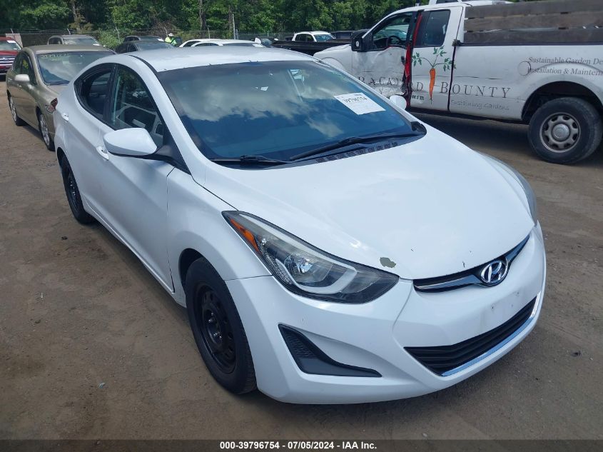 2016 HYUNDAI ELANTRA SE