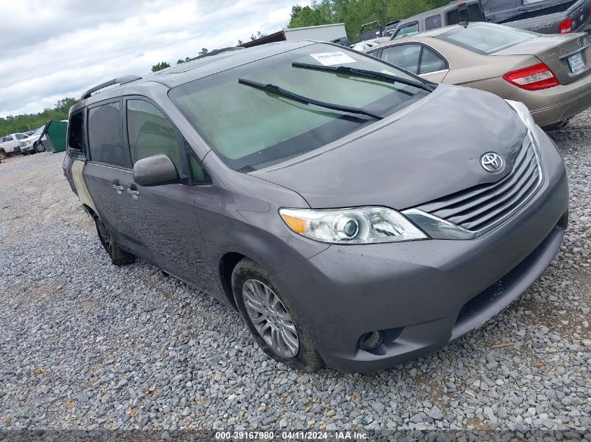 2016 TOYOTA SIENNA XLE 8 PASSENGER