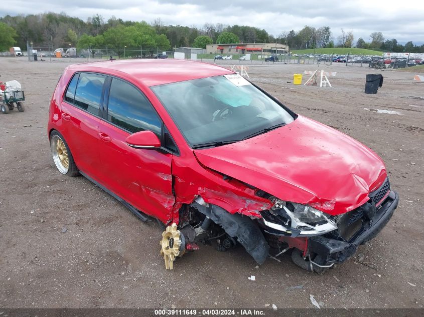 2017 VOLKSWAGEN GOLF GTI AUTOBAHN 4-DOOR/S 4-DOOR/SE 4-DOOR/SPORT 4-DOOR