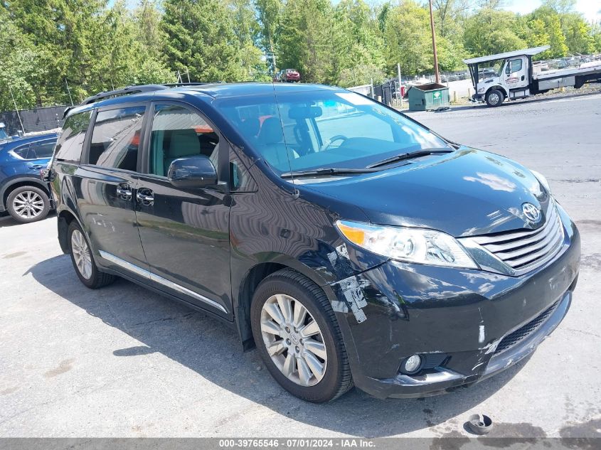 2013 TOYOTA SIENNA XLE 7 PASSENGER