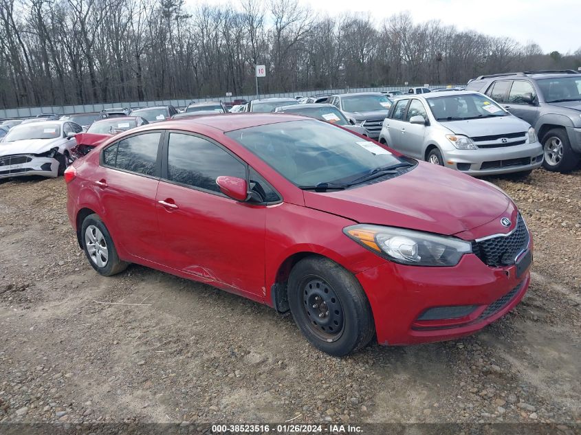 2016 KIA FORTE LX