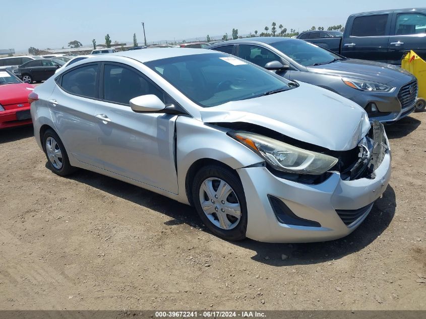 2016 HYUNDAI ELANTRA SE