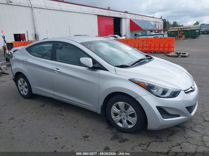 2016 HYUNDAI ELANTRA SE