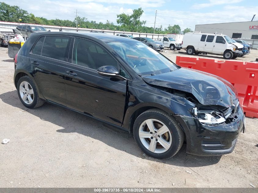 2015 VOLKSWAGEN GOLF TDI S 4-DOOR