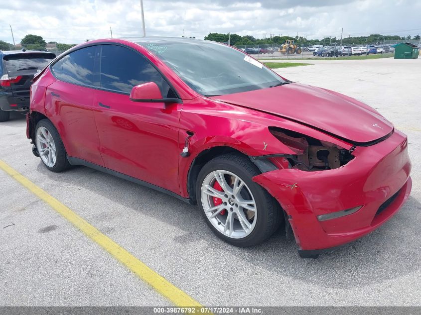 2021 TESLA MODEL Y LONG RANGE DUAL MOTOR ALL-WHEEL DRIVE