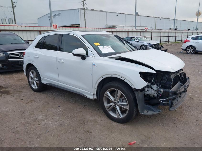 2021 AUDI Q3 PREMIUM 45 TFSI S LINE QUATTRO TIPTRONIC