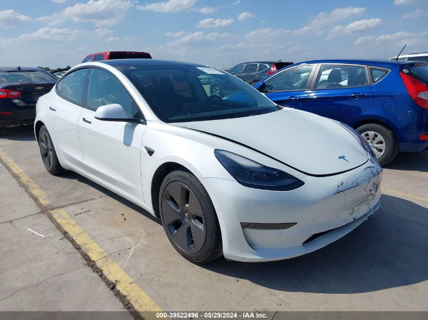 2021 TESLA MODEL 3 STANDARD RANGE PLUS REAR-WHEEL DRIVE