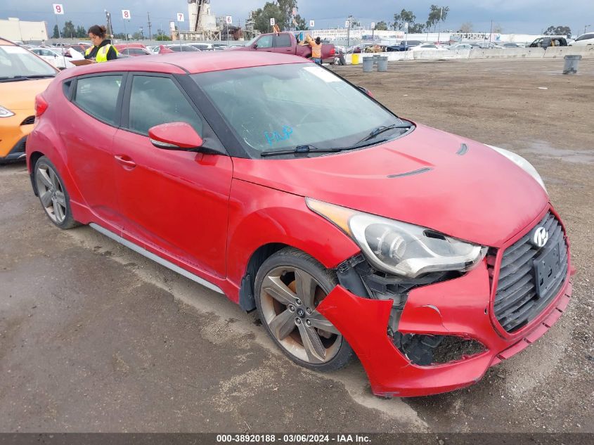 2013 HYUNDAI VELOSTER TURBO W/BLACK