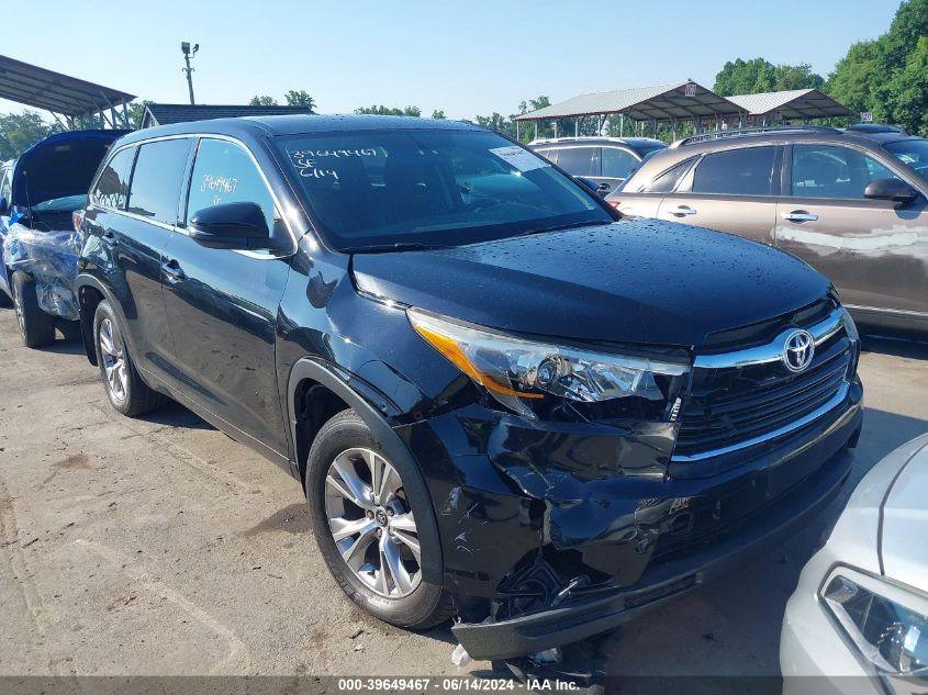 2016 TOYOTA HIGHLANDER LE PLUS V6