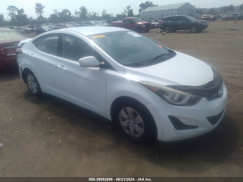 2016 HYUNDAI ELANTRA SE